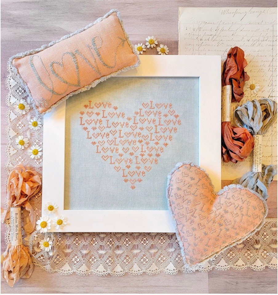 You&#39;ve Got Love Cross Stitch by Hello Liz Mathews - Paper Pattern