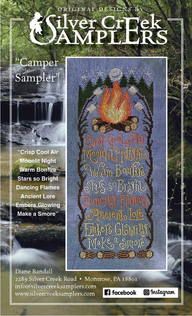 Camper Sampler Cross Stitch by Silver Creek Samplers - Paper Pattern