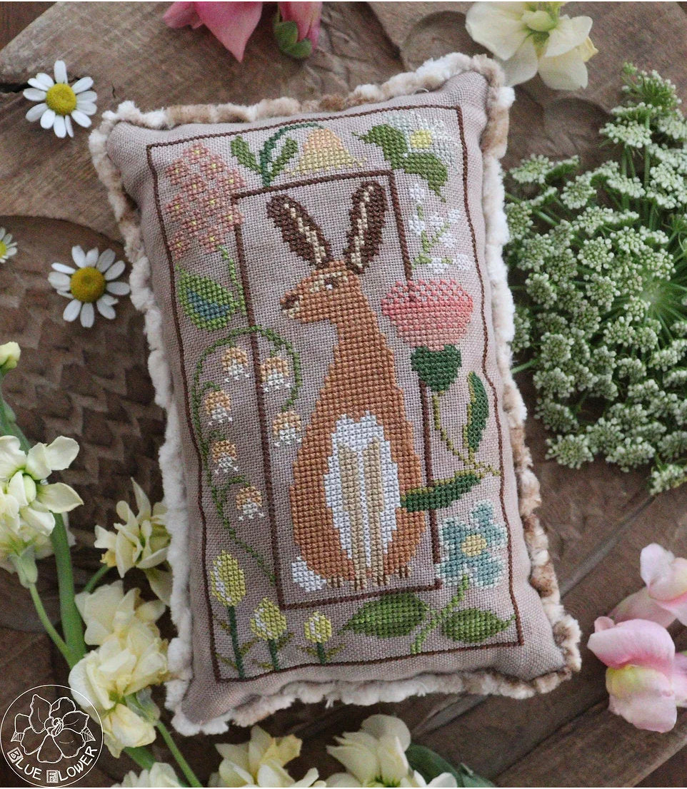 Tudor Hare Cross Stitch by The Blue Flower - Paper Pattern