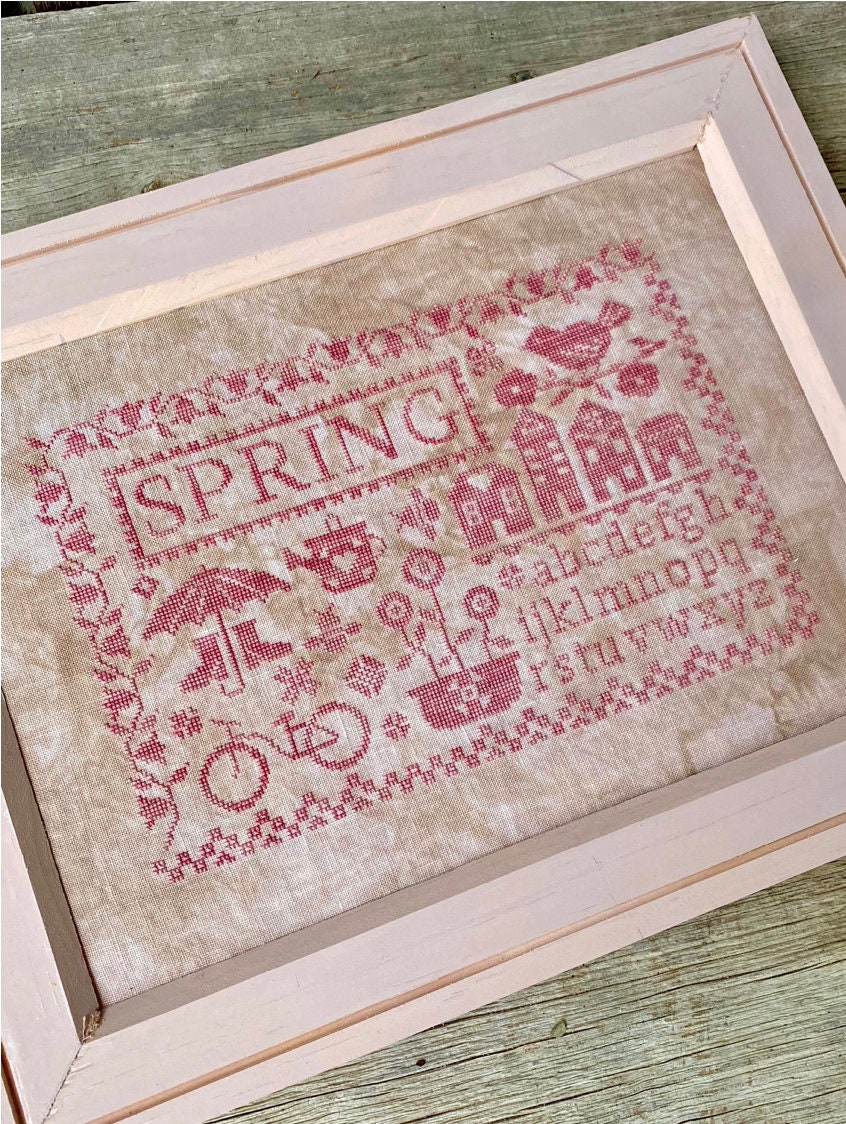 Sampler Seasons: Spring Cross Stitch by Blueberry Ridge Design - Paper Pattern