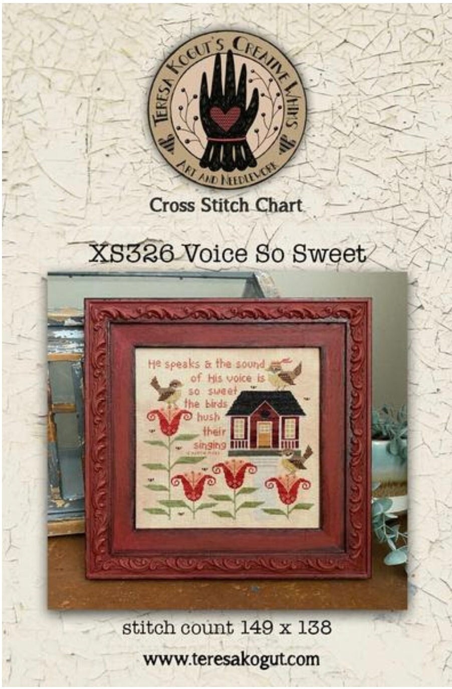 Voice So Sweet Cross Stitch by Teresa Kogut - Paper Pattern