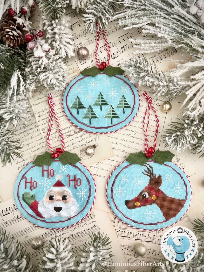 Wintergreen Christmas Cross Stitch by Luminous Fiber Arts - Paper Pattern