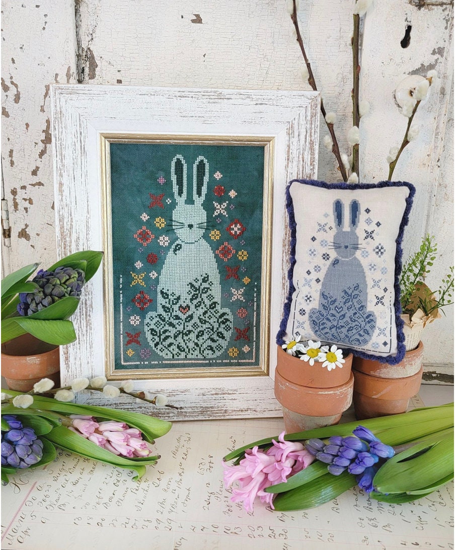 Cottontail Cross Stitch by Hello Liz Mathews - Paper Pattern