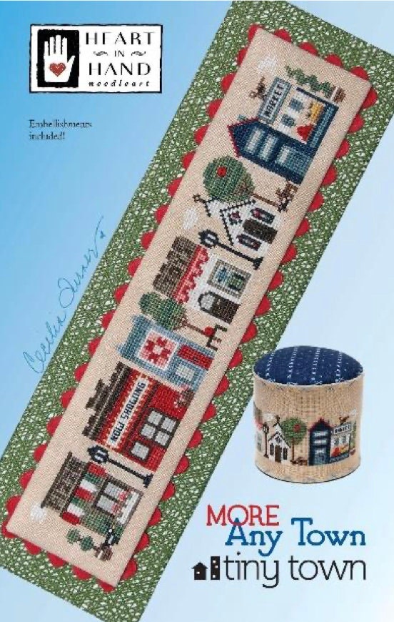 More Any Town Tiny Town Cross Stitch by Heart in Hand - Paper Pattern