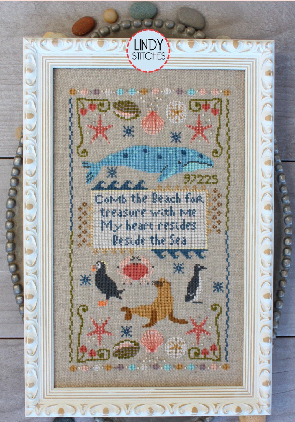 Beach Comber Cross Stitch by Lindy Stitches - PAPER PATTERN