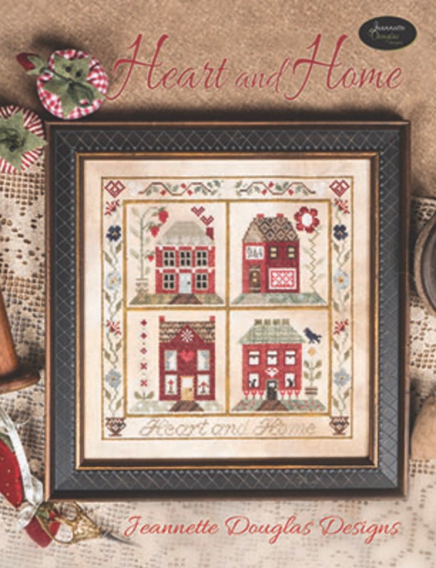 Heart and Home Cross Stitch by Jeannette Douglas Designs - Paper Pattern