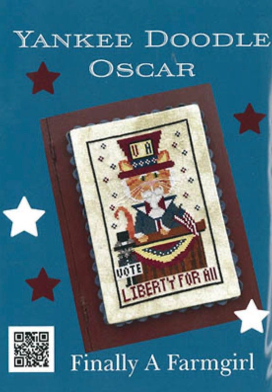 Yankee Doodle Oscar Cross Stitch by Finally A Farmgirl - Paper Pattern