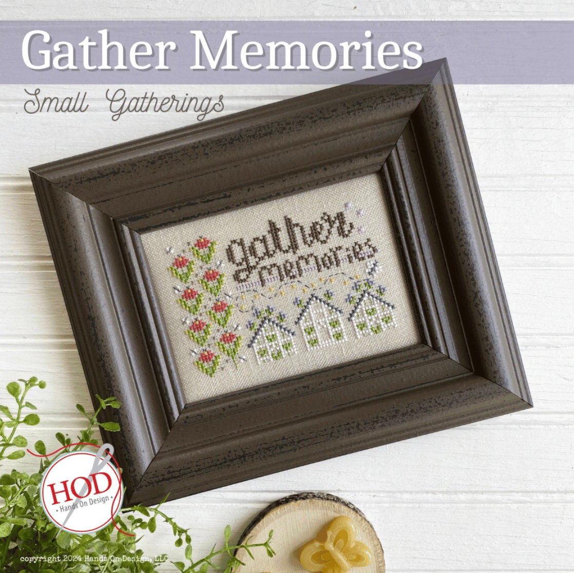 Gather Memories Cross Stitch by Hands on Design - Paper Pattern