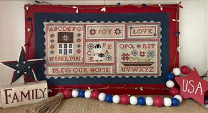 Blessings Of Home Cross Stitch by Mani Di Donna - Paper Pattern