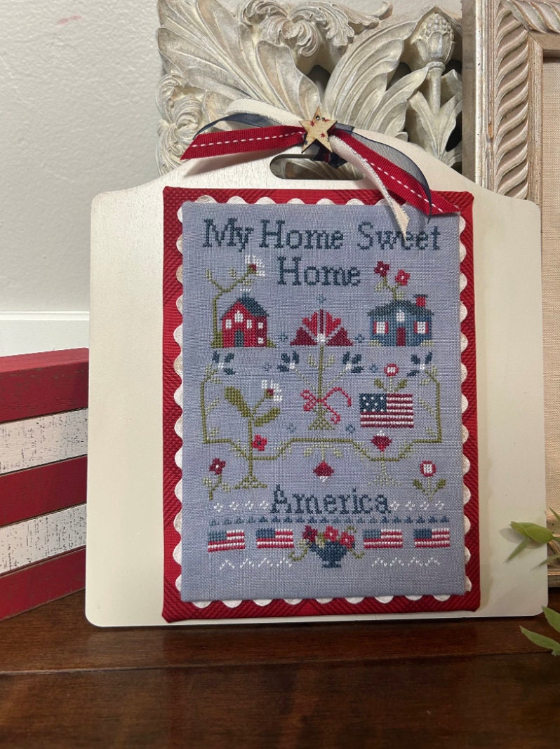 My Home Sweet Home Cross Stitch by Emily Call Stitching - Paper Pattern