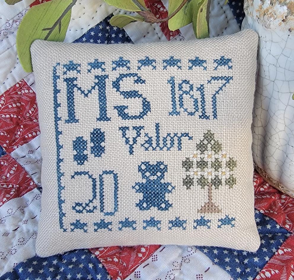 Statehood Splendor Series #32 Mississippi cross stitch by Thread Milk Designs - Paper Pattern