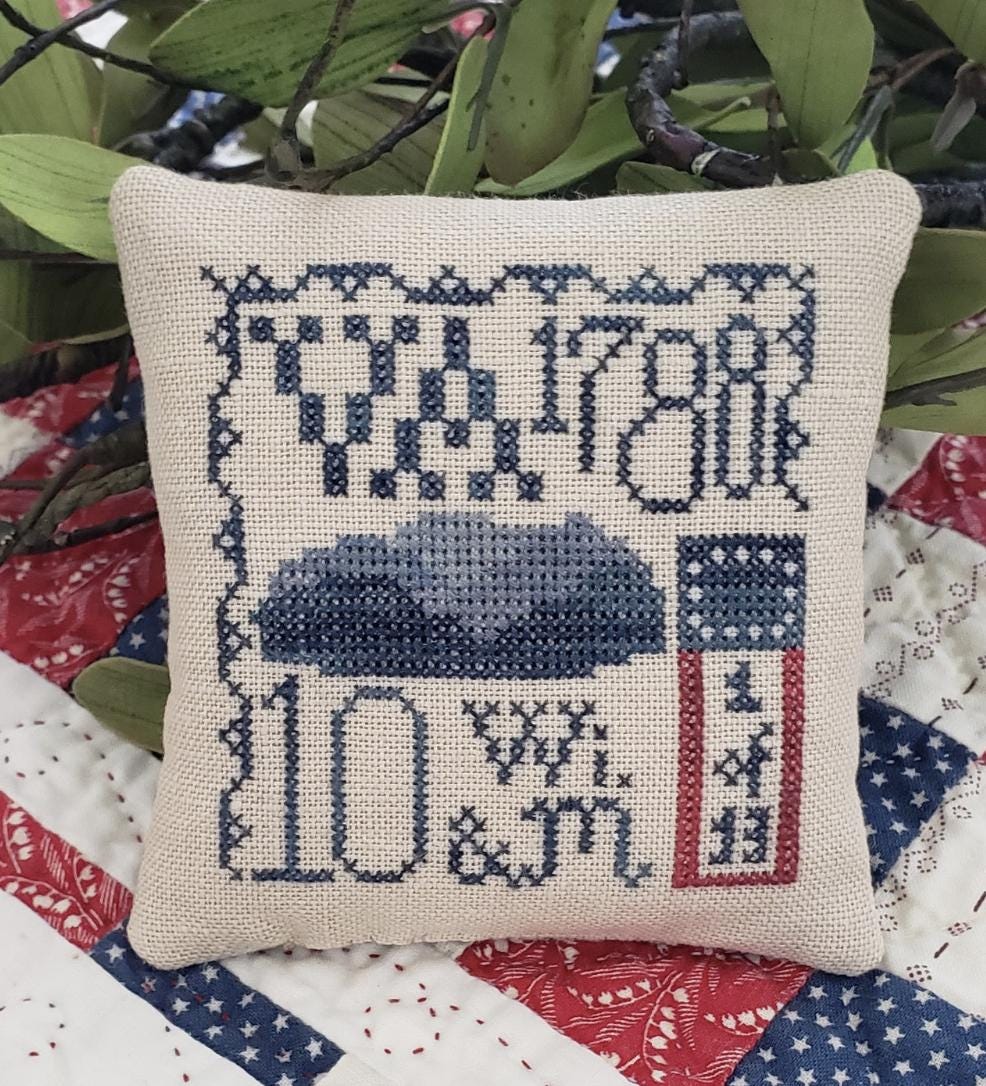 Statehood Splendor Series #20 Virginia cross stitch by Thread Milk Designs - Paper Pattern