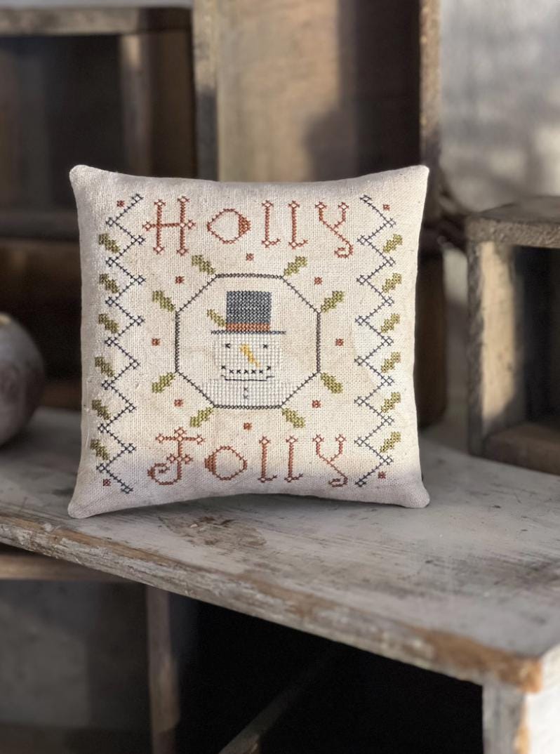 Holly Jolly Cross Stitch by Notforgotten Farm - Paper Pattern