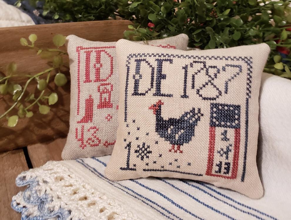 Statehood Splendor Series #2 Delaware cross stitch by Thread Milk Designs - Paper Pattern