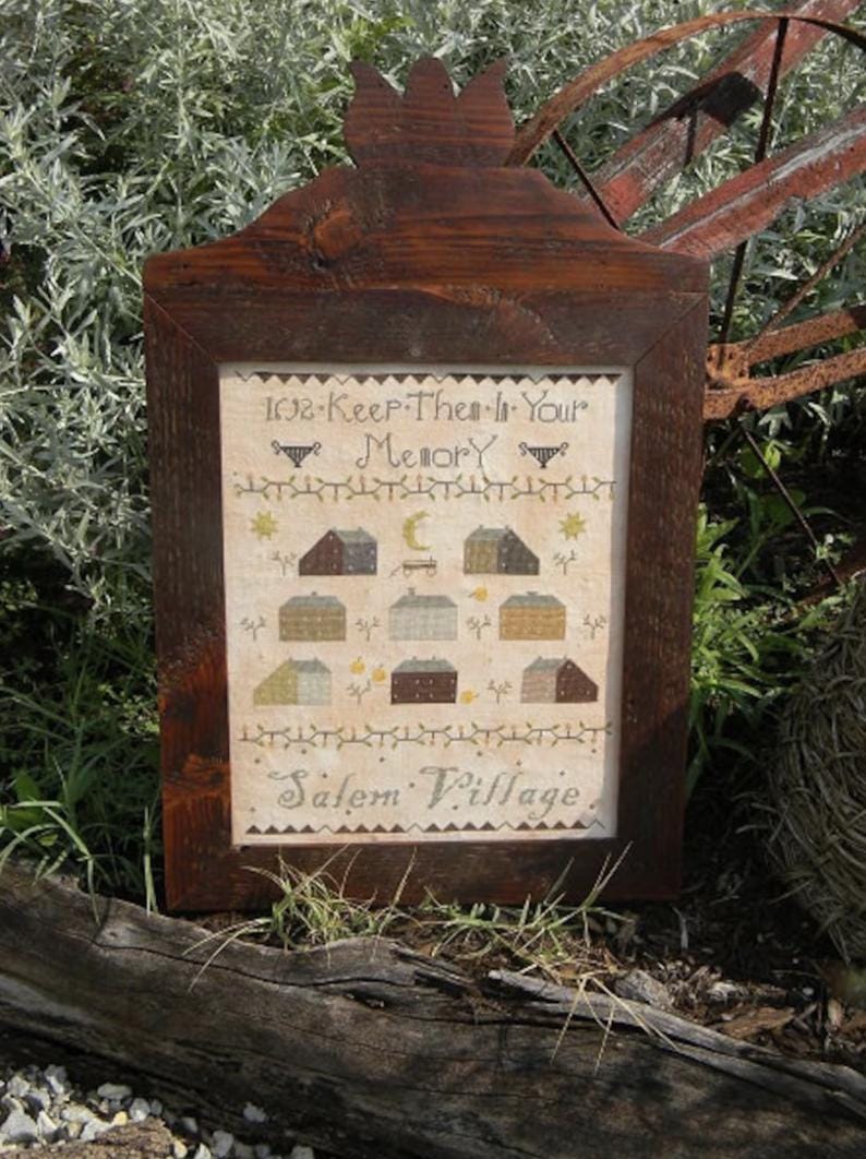 Salem Village Cross Stitch by Notforgotten Farm - Paper Pattern