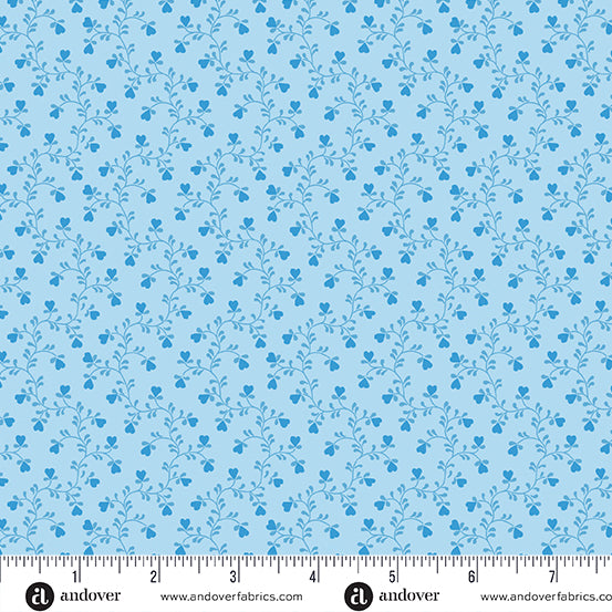 Plain and Simple | A-004-B | Heart Vine - Sky