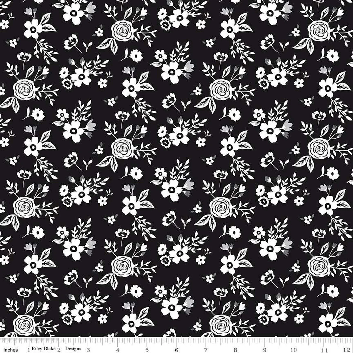 Black Tie | C13751 | Floral - Black