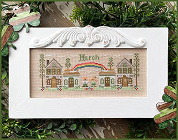 March Mini Village by Country Cottage Needleworks - Paper Pattern