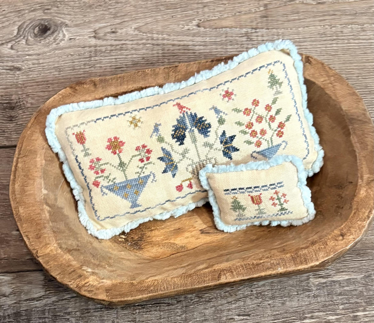 PRE-ORDER - Hannah's Flower Baskets Cross Stitch by From the Heart Needleart - Paper Pattern