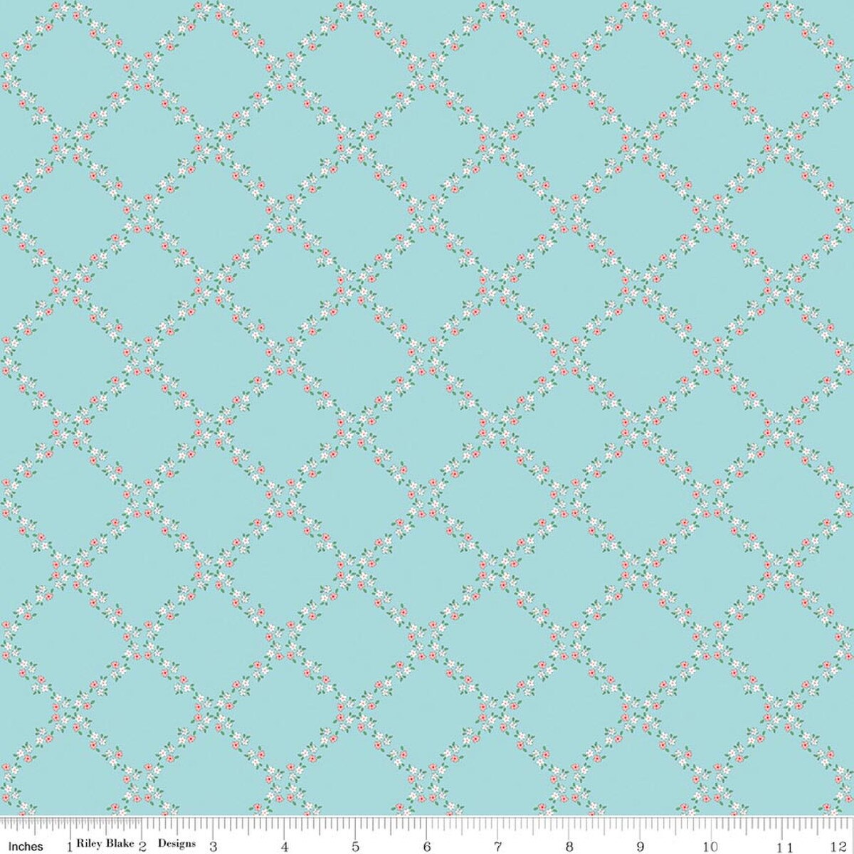 Whimsical Woodland | C17643 | Lattice - Aqua