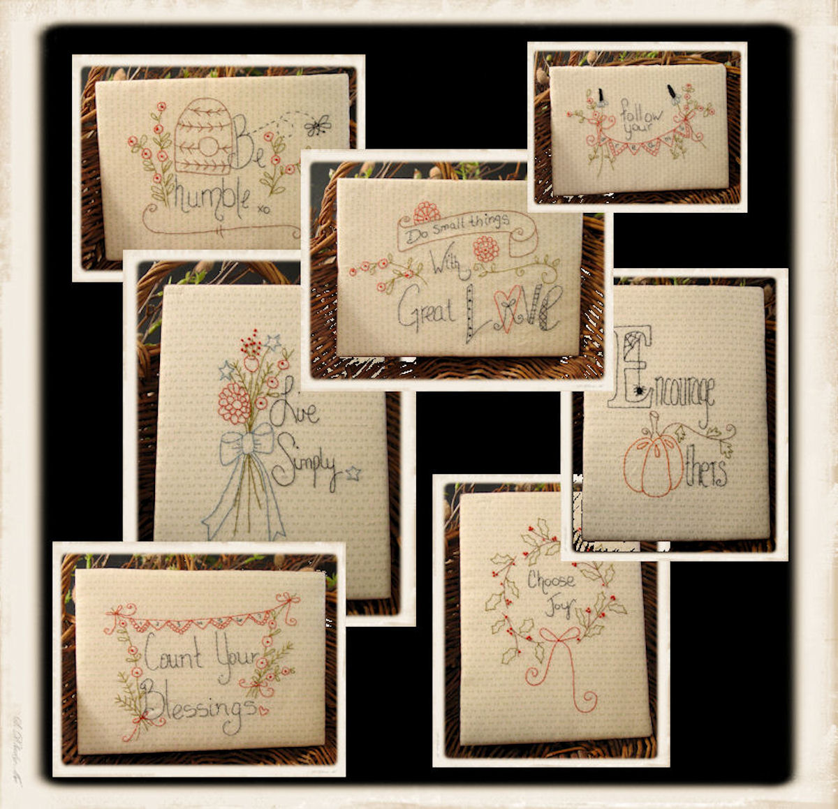 Stitched Wisdom Embroidery by Plumcute Designs - Paper Pattern