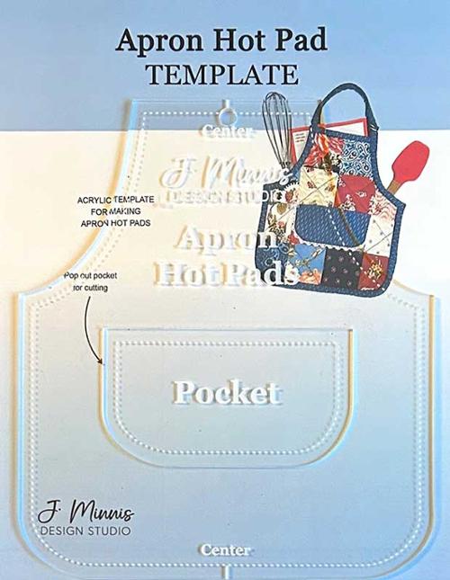 Apron Hot Pads Template from J. Minnis Designs