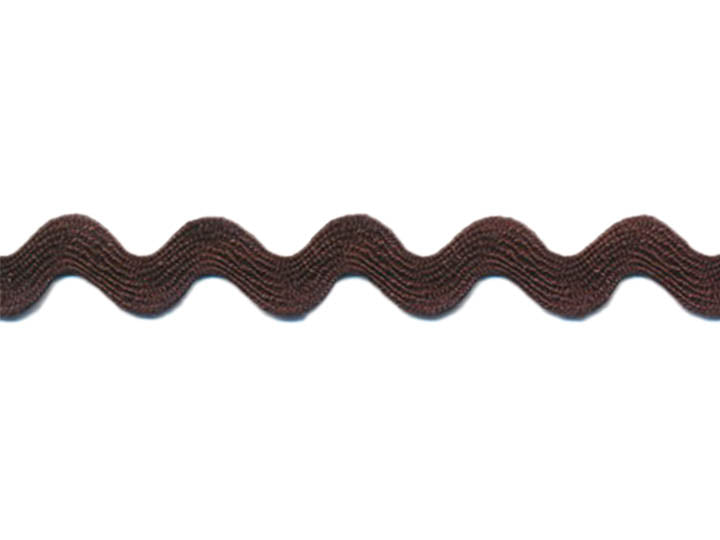 Medium Ric Rac, 1/2 inch - Brown