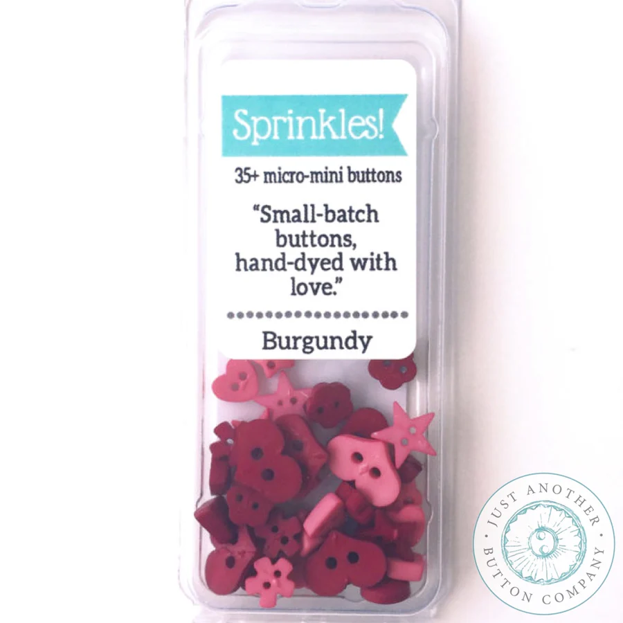 Burgundy Sprinkles Pack by Just Another Button Company