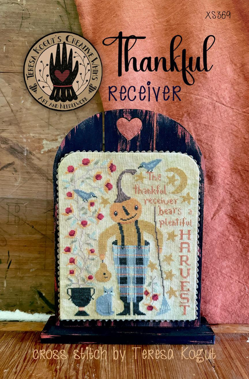 Thankful Receiver Cross Stitch by Teresa Kogut - Paper Pattern