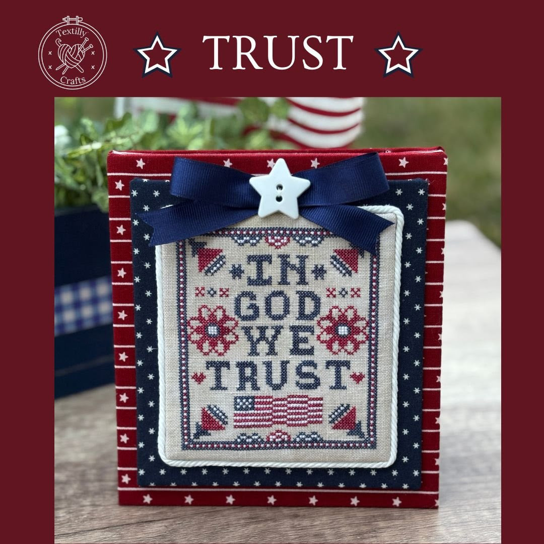 Pre-Order - Trust Cross Stitch by Textilly Crafts - Paper Pattern