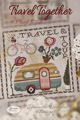 Travel Together #3: Travel &amp; Tour Cross Stitch by Jeannette Douglas Designs - Paper Pattern