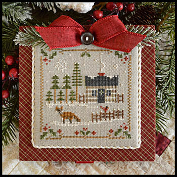 Log Cabin 3: Log Cabin-Fox by Little House Needleworks - PAPER Pattern