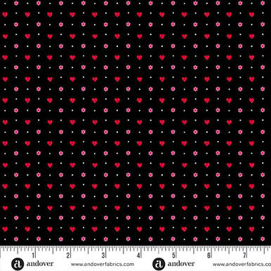 Heart and Soul | A-1241-K | Mini Hearts - Black