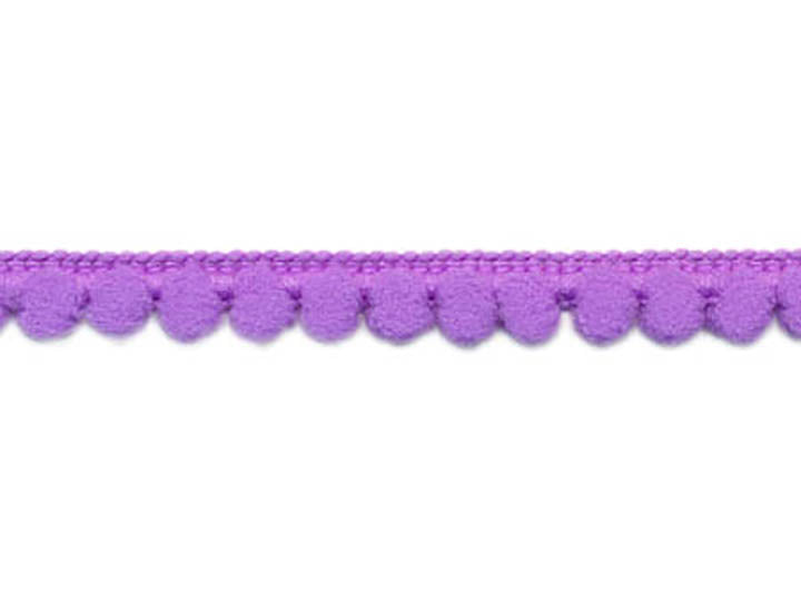 Baby Pom Pom Trim Fringe, 3/8 inch - Orchid