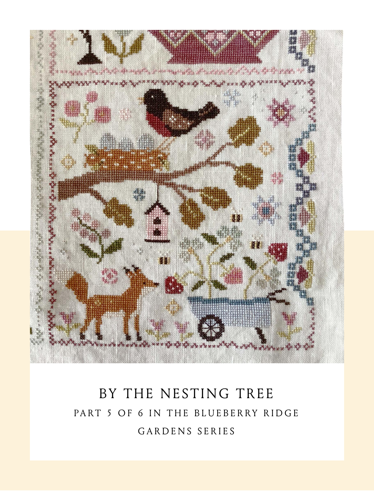 By the Nesting Tree Cross Stitch by Blueberry Ridge Designs - Paper Pattern