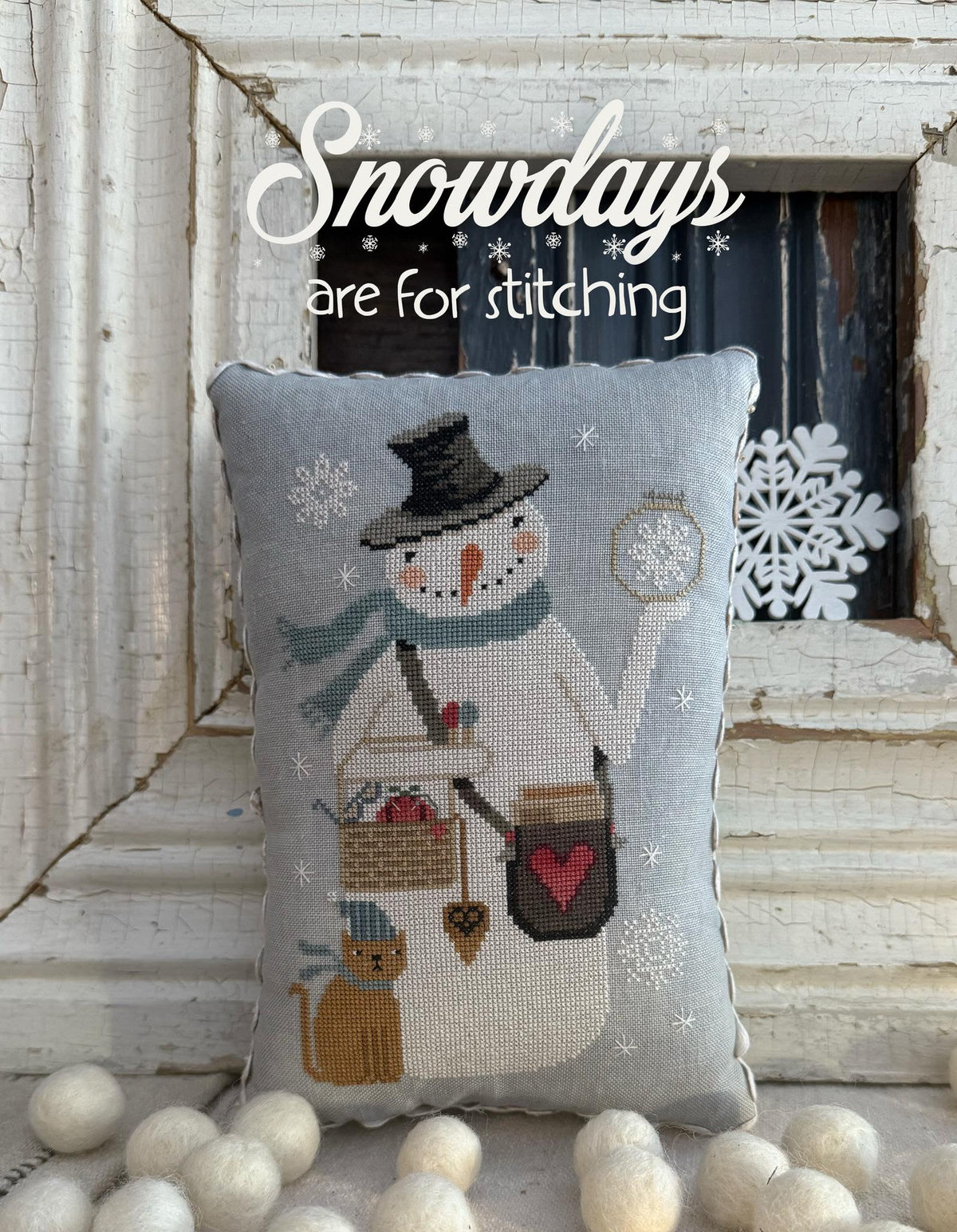 Hello Winter Booklet Cross Stitch by Teresa Kogut - Paper Pattern