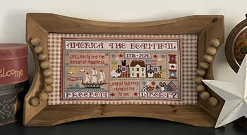America the Beautiful Cross Stitch by Mani Di Donna - Paper Pattern