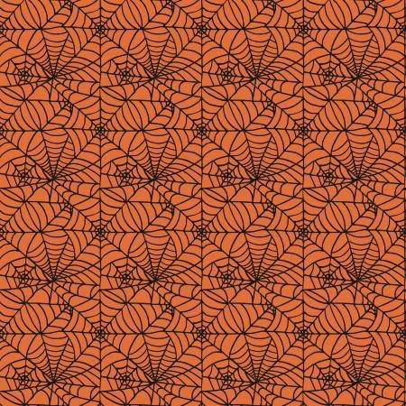 Sophisticated Halloween | C14622 | Spiderweb - Orange