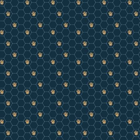Sunshine & Chamomile | SC23511 | Honey Comb - Navy