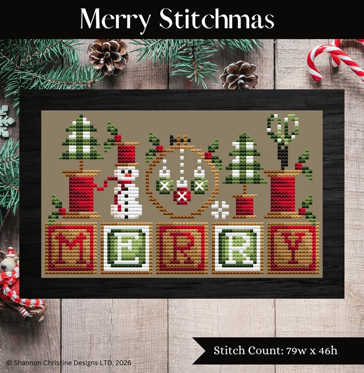 Merry Stitchmas Cross Stitch by Shannon Christine - Paper Pattern