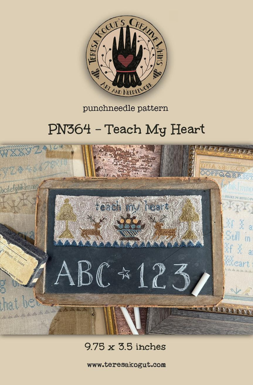 Pre-Order - Teach My Heart Punch Needle by Teresa Kogut - Paper Pattern