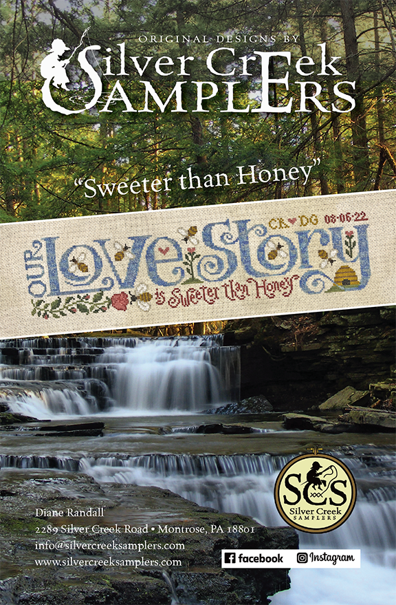 Pre-Order - Sweeter than Honey Cross Stitch by Silver Creek Samplers - Paper Pattern