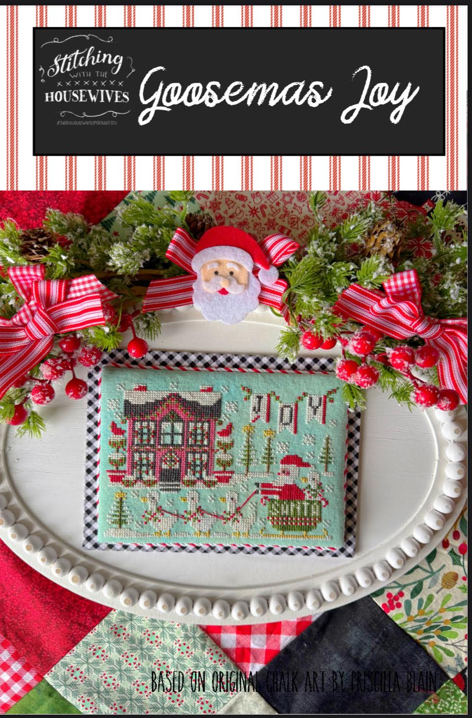 Goosemas Joy Cross Stitch by Stitching With The Housewives - Paper Pattern