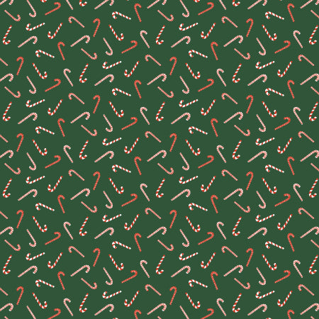 Christmas Lane | RJ6144-HG4 | Candy Cane Toss - Hunter Green