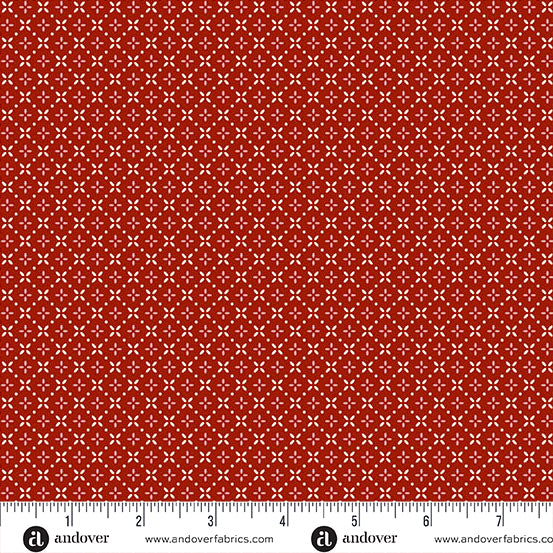 Cozy House | A-1258-R | Grandma's Stitches - Garnet