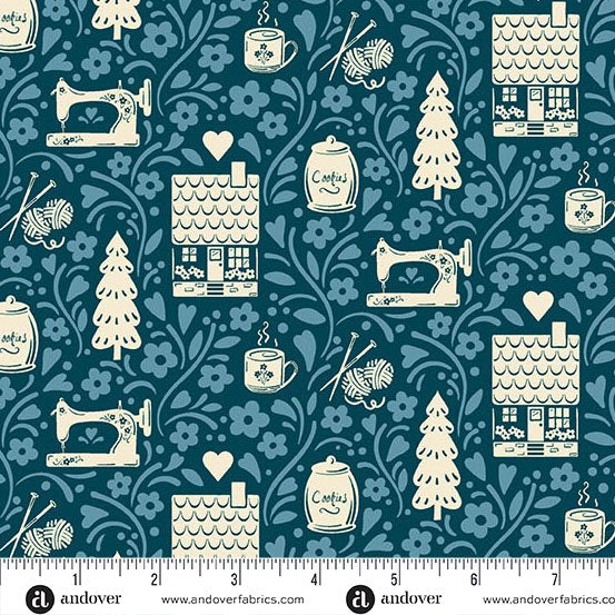 Cozy House | A-1251-B | Vignette - Midnight