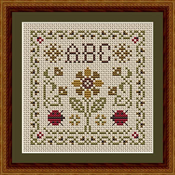 Gathered from the Garden: Little Ladybugs Cross Stitch by Happiness is Heartmade - Paper Pattern
