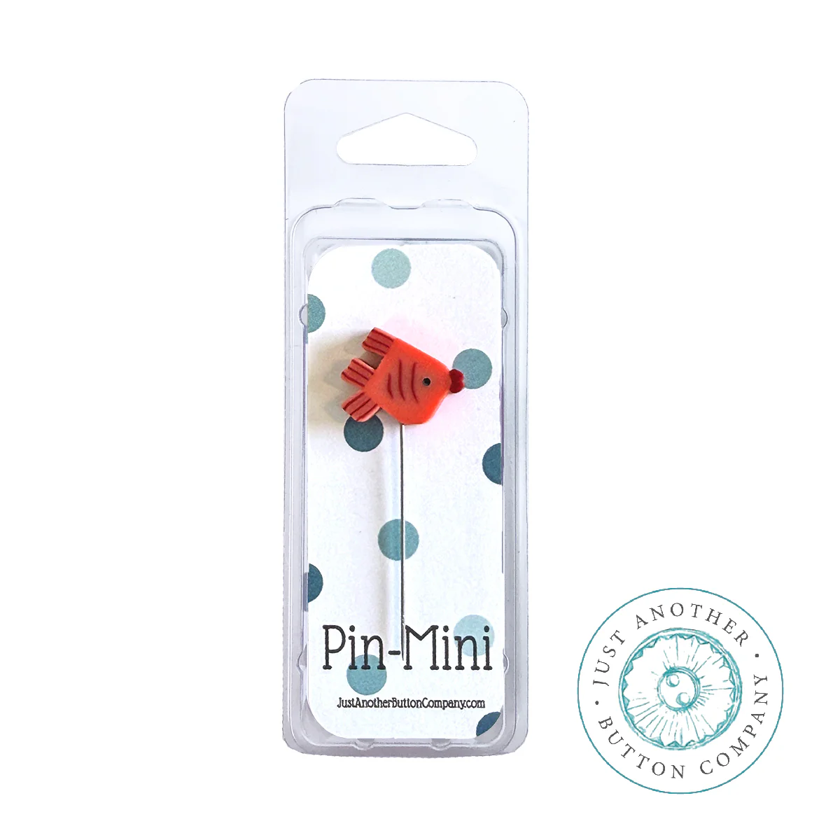 Pin-Mini: Orange Fish Solo by Just Another Button Company