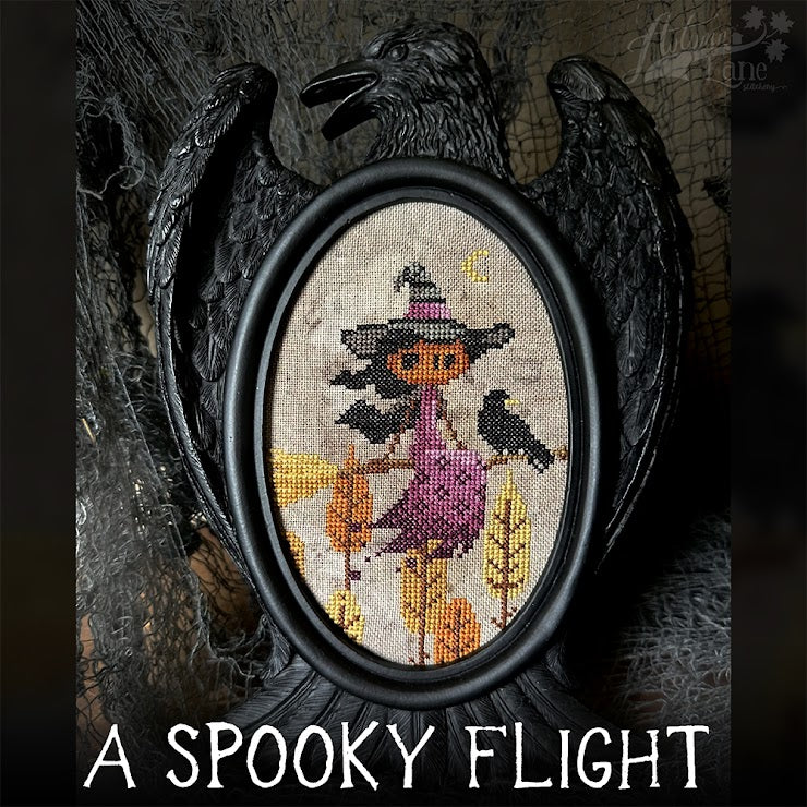 Pre-Order - A Spooky Flight Cross Stitch by Autumn Lane Stitchery - Paper Pattern