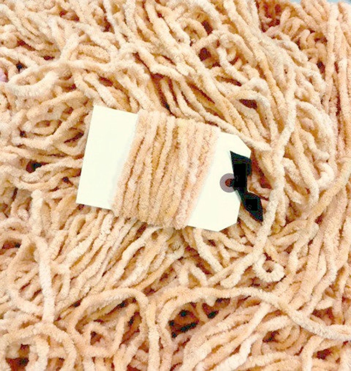 Chenille Trim - Creamsicle Hand-Dyed 100% Cotton  by Lady Dot Creates